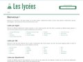 Coordonnées des 5100 lycées en France