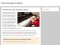 Détails : Cours de piano à Nancy