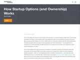How Startup Options (and Ownership) Works