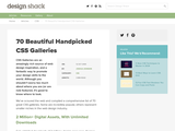 70 Beautiful Handpicked CSS Galleries