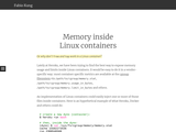 Memory inside Linux containers