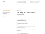 The Moby Dick theory of big companies