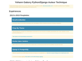 Yohann Gabory Python/Django Auteur Technique