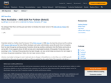 Now Available - AWS SDK For Python (Boto3)