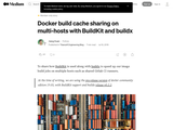 Docker build cache sharing on multi-hosts with BuildKit and buildx