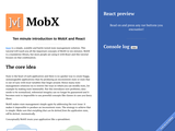 Ten minute introduction to MobX and React
