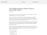 The Google Analytics Setup I Use on Every Site I Build