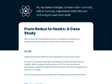 From Redux to Hooks: A Case Study