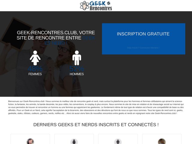 geek-Rencontres.club : Site de Rencontres entre geeks et gamers