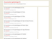 Association de généalogie en France