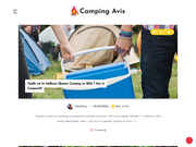Camping-Avis.com, Blog de bons plans sur le camping