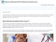 Urgences vétérinaires à Lyon