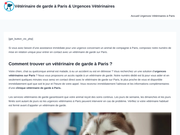 Urgence vétérinaire Paris 75
