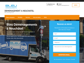 Bleu Déménagements Neuchâtel: Entreprise de déménagement