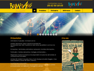 Site officiel de Boomerang Orchestre .com