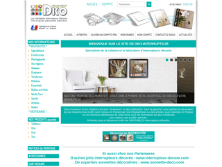 Site internet de DKO Interrupteur