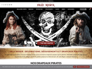 Jolly Roger, votre boutique en ligne de drapeaux et de pavillons pirates