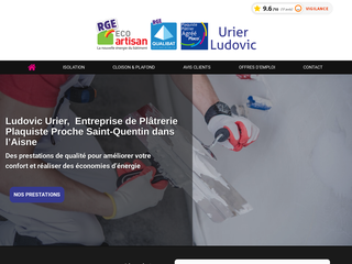 Urier Ludovic : entreprise de plâtrerie située à Beauvois-en-Vermandois