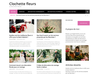 Clochette fleurs, site d'art floral et de décoration