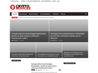 CryptoNovices, guide d'information sur l'univers des cryptomonnaies