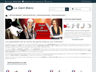 Le gant blanc : site web pour les mains
