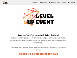 Level Up Event - Organisation et animation d'évènements
