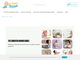 Masupertetine.com : boutique de vente de tétines et d'accessoires associés
