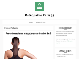 Annuaire des ostéopathes à Paris