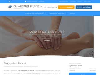 Ostéopathe à Paris 16 - Claire PORTIER FEUNTEUN