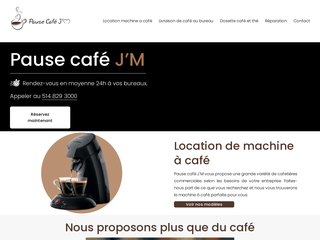 Les services de Pause Café J’M