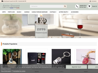 Petitegravure, boutique en ligne de personnalisation d'objets