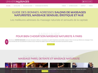 Universmassages.fr : Portail pour les massages naturistes
