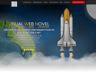 Visual Web Novel - Développeur Web freelance sur Courbevoie